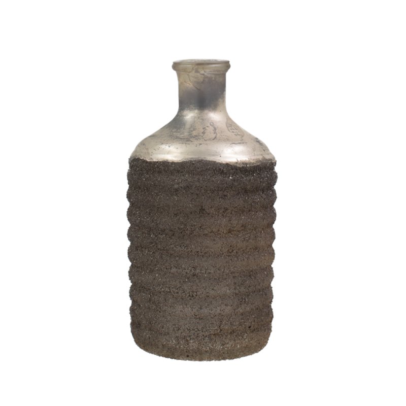 SILVER SUGAR ΜΠΟΥΚΑΛΑ ΓΥΑΛΙ ΑΣΗΜΙ 7,5x7,5xH17cm
