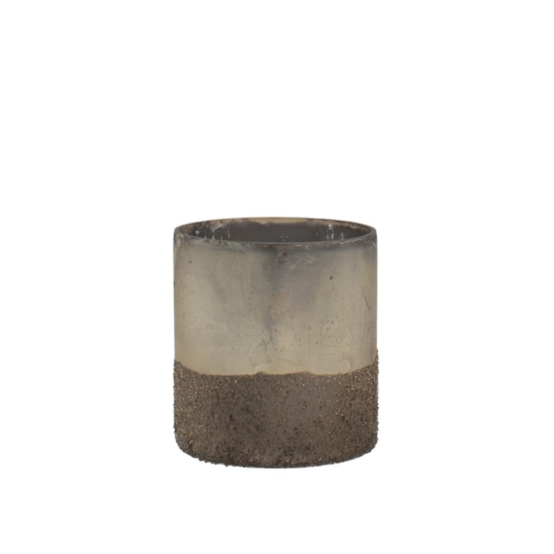 SILVER SUGAR ΒΑΣΗ ΡΕΣΩ ΓΥΑΛΙ ΧΡΥΣΟ 8x8xH9cm