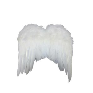 ANGEL ΤΕΧΝΗΤΟ ΦΤΕΡΟ ΦΤΕΡΟ ΛΕΥΚΟ 27x27xH2cm