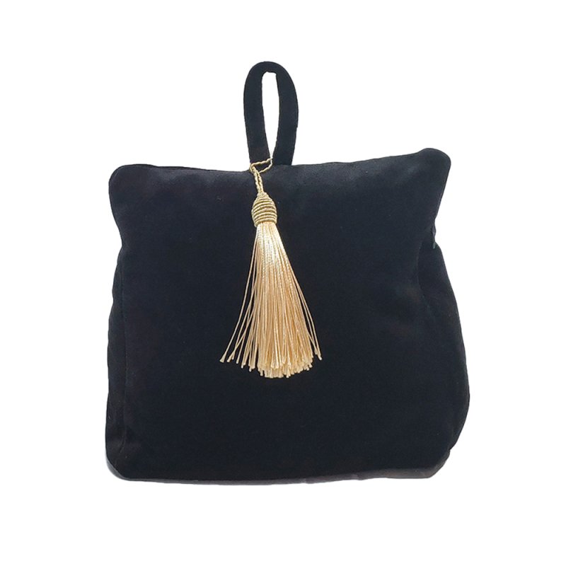 BAG 1 DECO DOOR STOPPER ΥΦΑΣΜΑ ΜΑΥΡΟ 18x17xH10cm