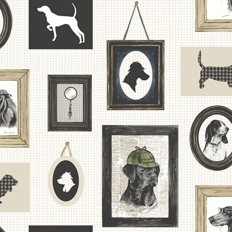 DETECTIVE DOG ΧΑΡΤΟΠΕΤΣΕΤΑ ΜΠΕΖ 33x33cm