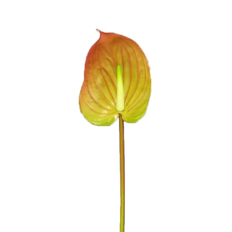 ANTHURIUM ΤΕΧΝΗΤΟ ΛΟΥΛΟΥΔΙ ΠΟΡΤΟΚΑΛΙ H77cm