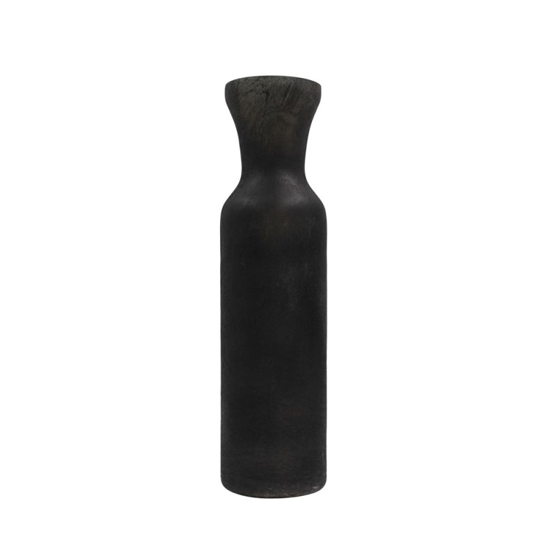 ZEOLITH ΒΑΖΟ ΓΥΑΛΙ ΜΑΥΡΟ D12xH44cm