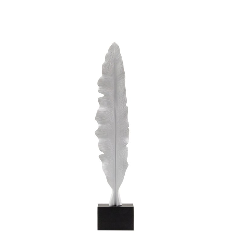 FEATHERS DECO ΦΤΕΡΟ POLYRESIN ΛΕΥΚΟ 11x11xH58cm