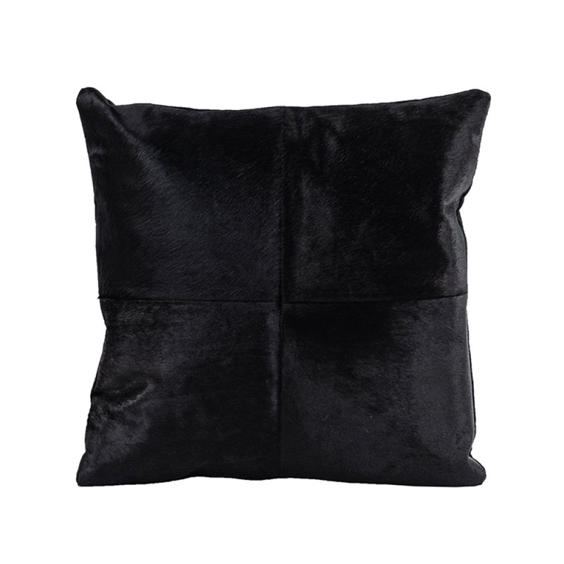 ASPEN ΔΙΑΚΟΣΜΗΤΙΚΟ ΜΑΞΙΛΑΡΙ ΔΕΡΜΑ ΜΑΥΡΟ 45x45cm