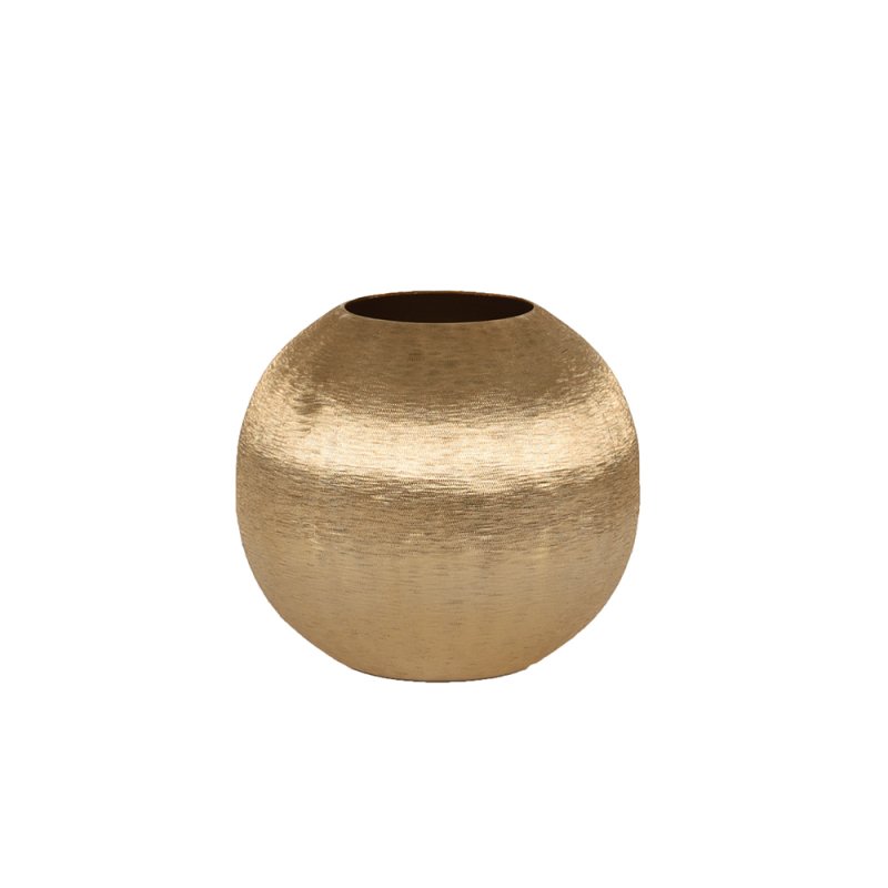 MINK ΒΑΖΟ ΑΛΟΥΜΙΝΙΟ ΧΡΥΣΟ D21xH19cm