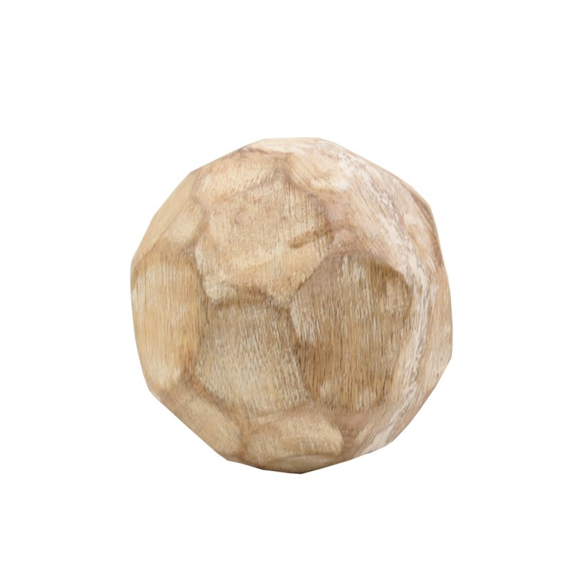 GOUGE DECO ΜΠΑΛΑ ΞΥΛΟ MANGO ΦΥΣΙΚΟ D12xH12cm
