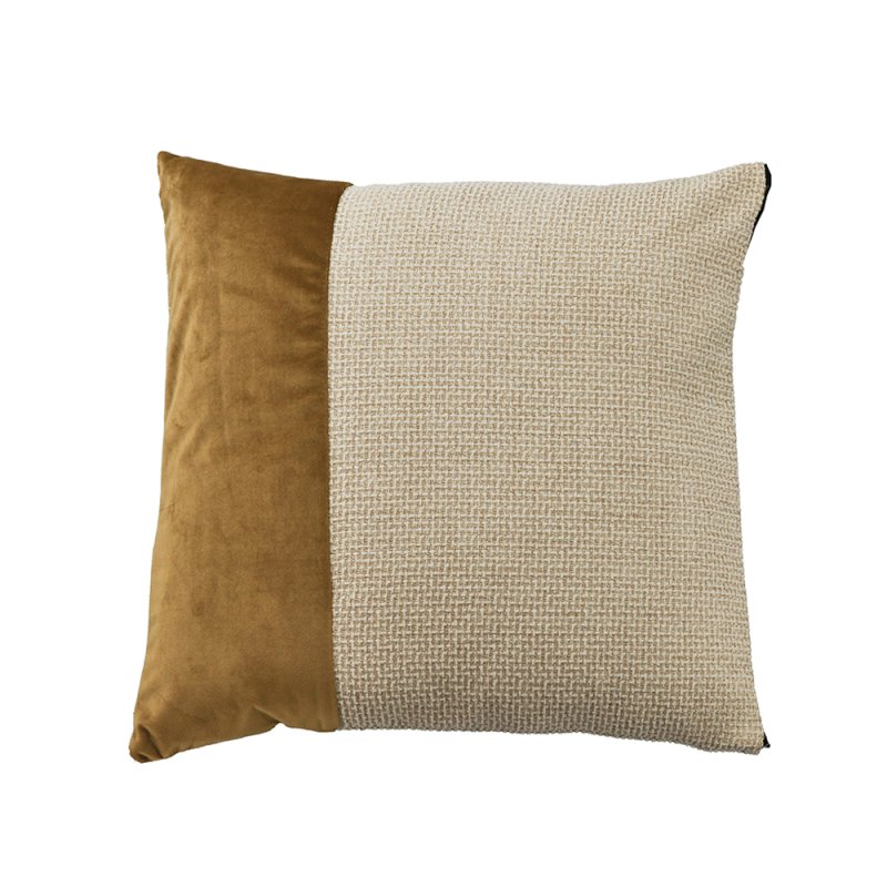 GLAM ΔΙΑΚΟΣΜΗΤΙΚΟ ΜΑΞΙΛΑΡΙ ΥΦΑΣΜΑ POLYESTER ΜΠΕΖ ΧΡΥΣΟ 45x45