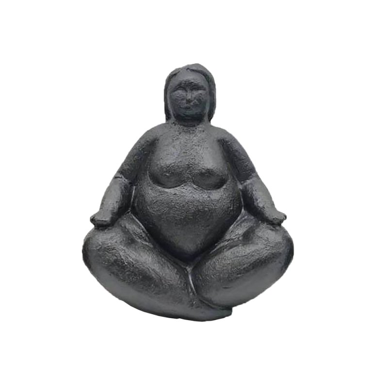 LADY 2 DECO ΦΙΓΟΥΡΑ POLYRESIN ΜΑΥΡΟ 18x14xH20cm