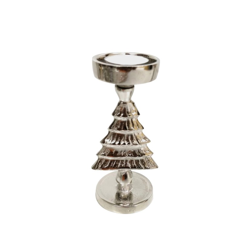 XMAS ARGENT TREE 3 ΔΙΑΚΟΣΜΗΤΙΚΟ ΑΛΟΥΜΙΝΙΟ ΑΣΗΜΙ 7x6,5xH15cm