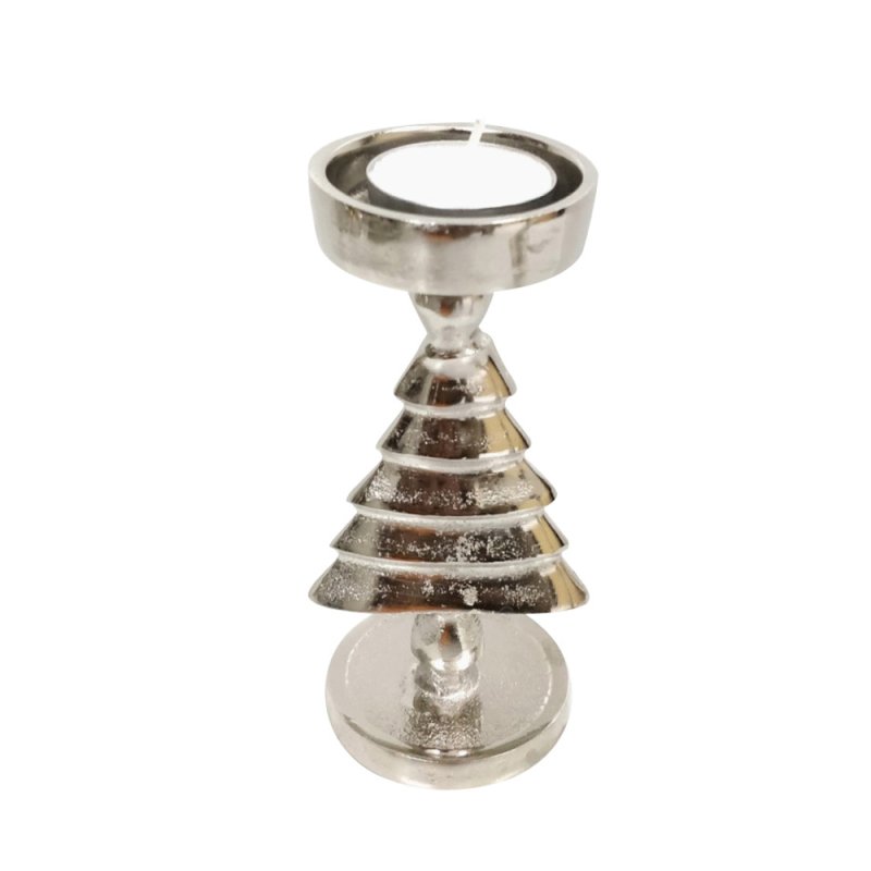 XMAS ARGENT TREE 4 ΔΙΑΚΟΣΜΗΤΙΚΟ ΑΛΟΥΜΙΝΙΟ ΑΣΗΜΙ 7x6,5xH15cm