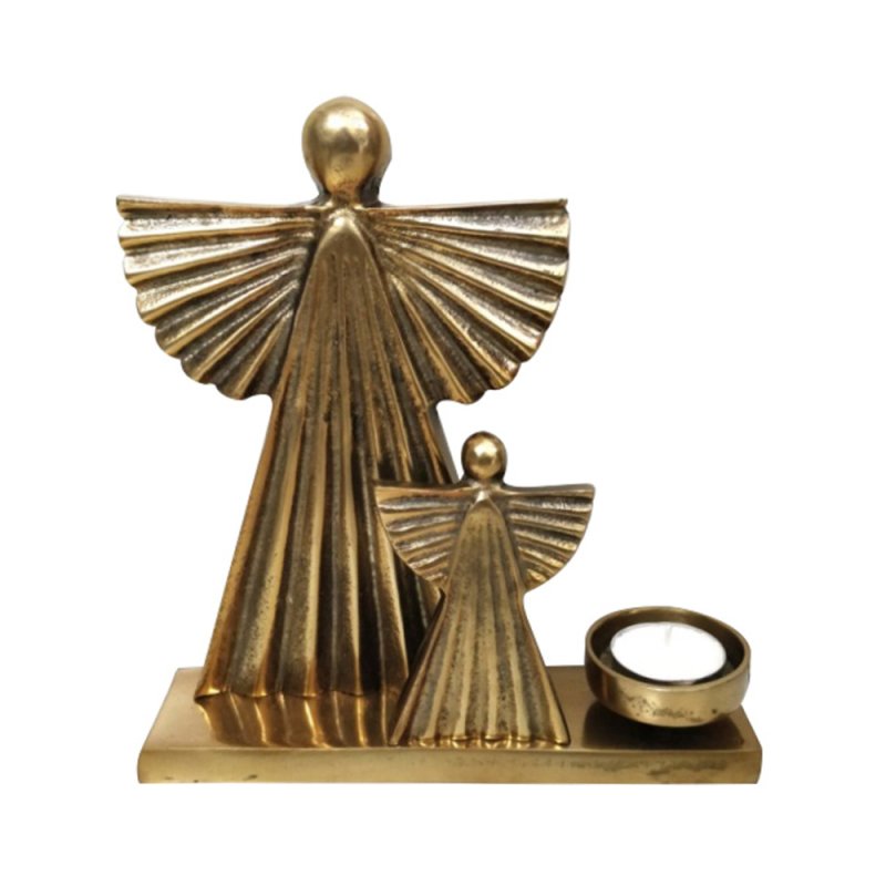 XMAS GOLD ANGEL 5 ΔΙΑΚΟΣΜΗΤΙΚΟ ΑΛΟΥΜΙΝΙΟ ΧΡΥΣΟ 21x6xH22cm
