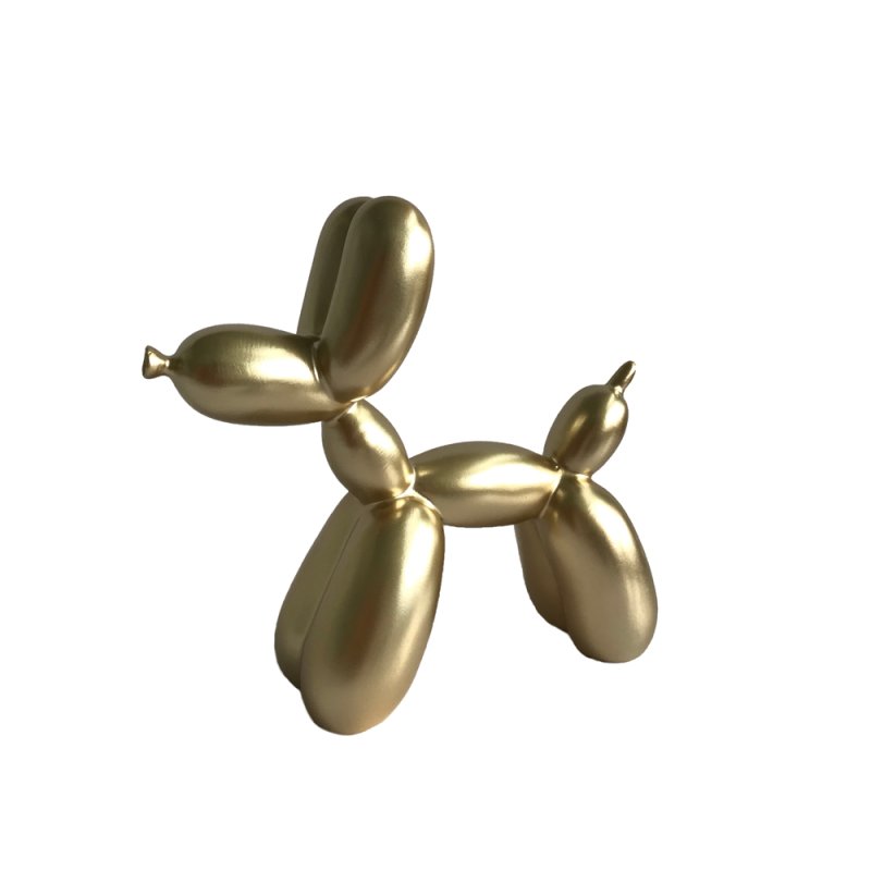 BALLOON DECO ΣΚΥΛΟΣ POLYRESIN ΧΡΥΣΟ 20x7,5xH19cm