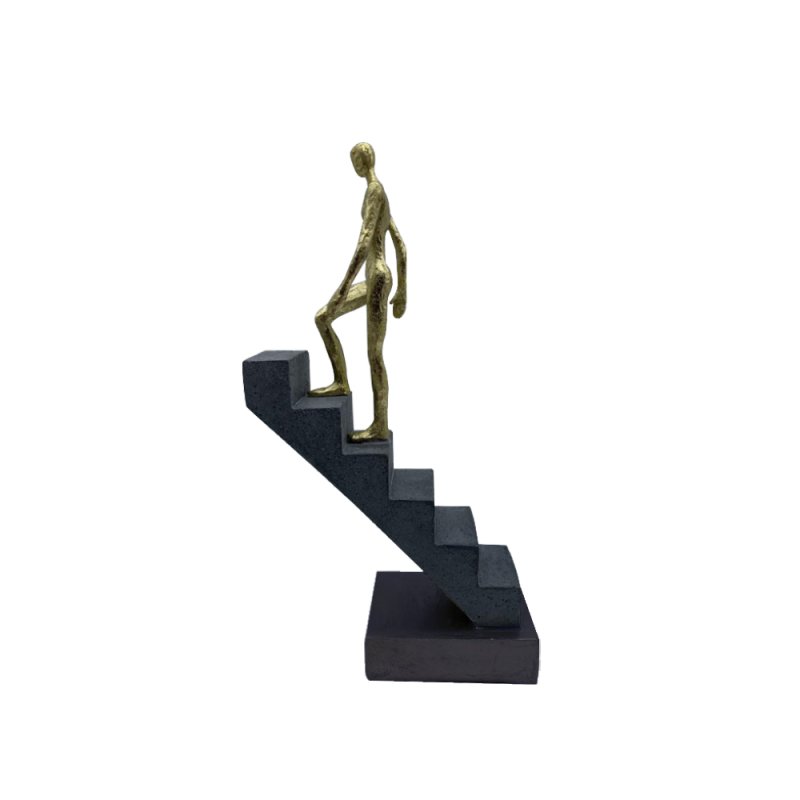 STEPS 1 DECO ΦΙΓΟΥΡΑ POLYRESIN ΜΑΥΡΟ ΧΡΥΣΟ 15,3x6,8xH28,3cm