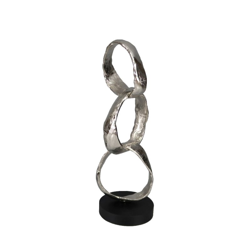 CIKLU 1 DECO ΑΛΟΥΜΙΝΙΟ ΑΣΗΜΙ ΜΑΥΡΟ 18x15xH48cm