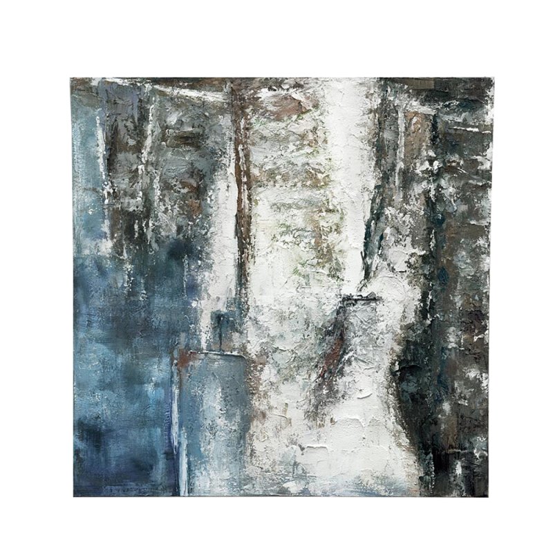FIUMI ΠΙΝΑΚΑΣ ΚΑΜΒΑΣ ΠΟΛΥΧΡΩΜΟ ΞΥΛΟ 100x100xH4,5cm