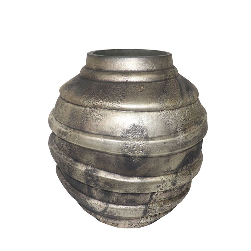 SANKA ΒΑΖΟ ΓΥΑΛΙ ΧΡΥΣΟ ΜΠΡΟΝΖΕ ΑΣΗΜΙ D27xH28cm