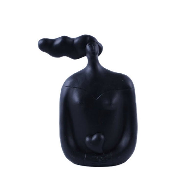 CHEVEU BLACK 2 ΔΙΑΚΟΣΜΗΤΙΚΗ ΦΙΓΟΥΡΑ POLYRESIN ΜΑΥΡΟ 16,5x8xH20,5cm