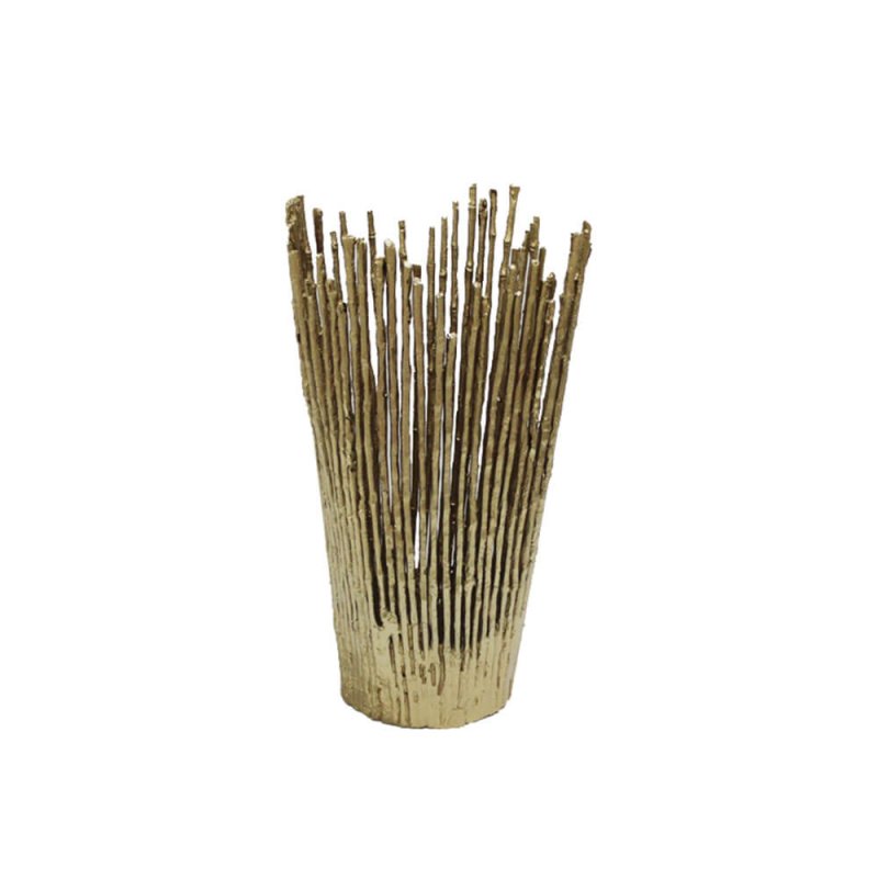 REED 29 ΒΑΖΟ ΑΛΟΥΜΙΝΙΟ ΧΡΥΣΟ ANTIQUE 29x30,5xH49,5cm