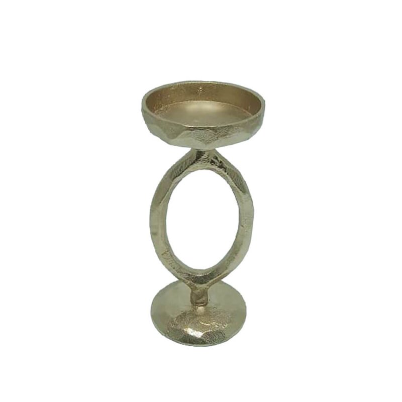 BODI 23 ΚΗΡΟΠΗΓΙΟ ΑΛΟΥΜΙΝΙΟ ΧΡΥΣΟ ANTIQUE D10xH23cm