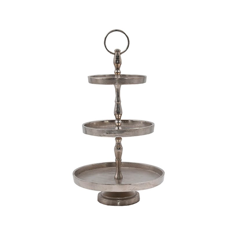 SERVIR STAND 3ΘΕΣΕΩΝ ΑΛΟΥΜΙΝΙΟ ΑΣΗΜΙ 22x22xH36cm