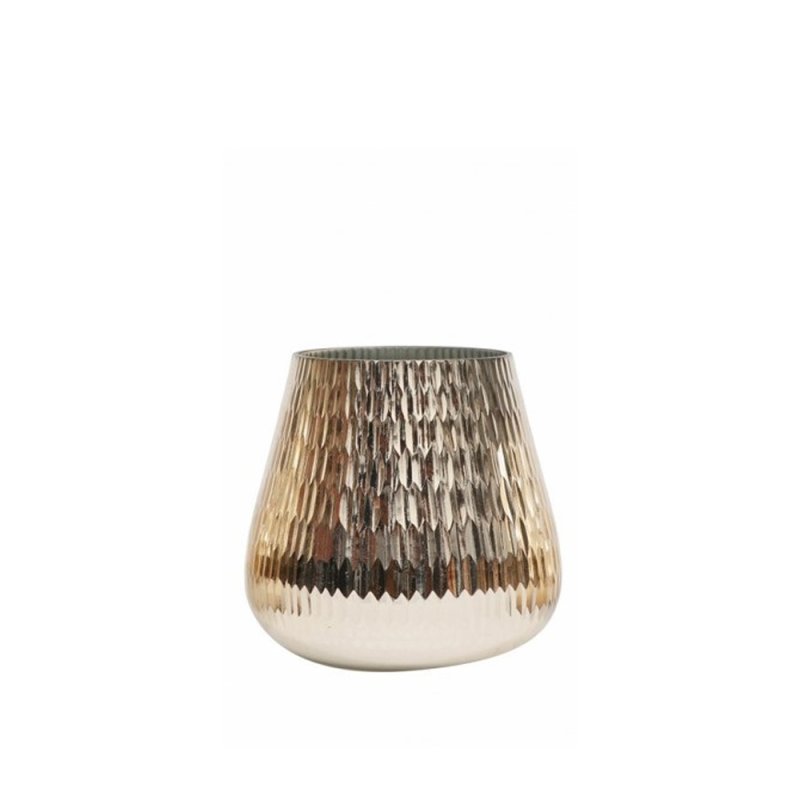 RIBLO ΒΑΣΗ ΡΕΣΩ ΓΥΑΛΙ ΧΡΥΣΟ D12,5xH12,5cm