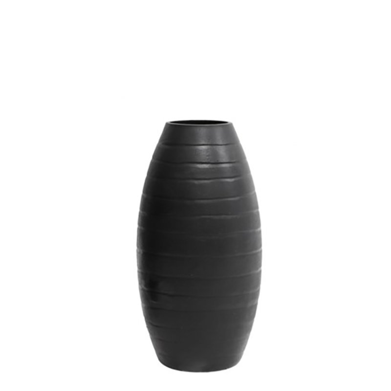 RESAN ΒΑΖΟ ΓΥΑΛΙ ΜΑΥΡΟ D12xH25cm