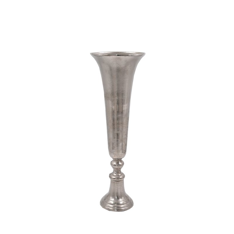 FLORES ΒΑΖΟ ΑΛΟΥΜΙΝΙΟ ΑΣΗΜΙ 19x19xH55cm