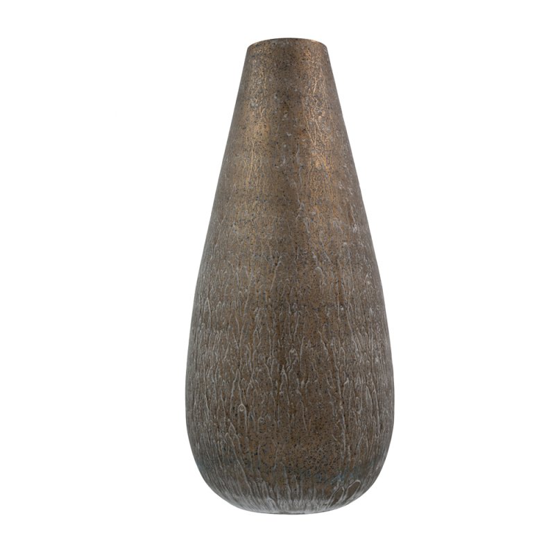 ZEOLITH ΒΑΖΟ ΓΥΑΛΙ ΧΡΥΣΟ ΓΚΡΙ D20xH46cm