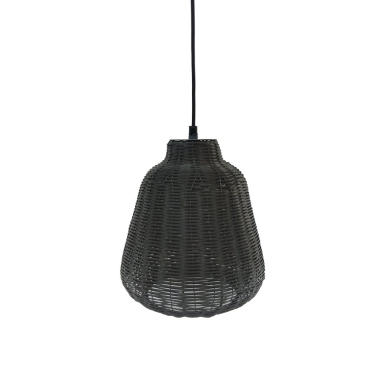 TRECCE ΦΩΤΙΣΤΙΚΟ ΟΡΟΦΗΣ ΜΕΤΑΛΛΟ ΓΚΡΙ D23xH26cm