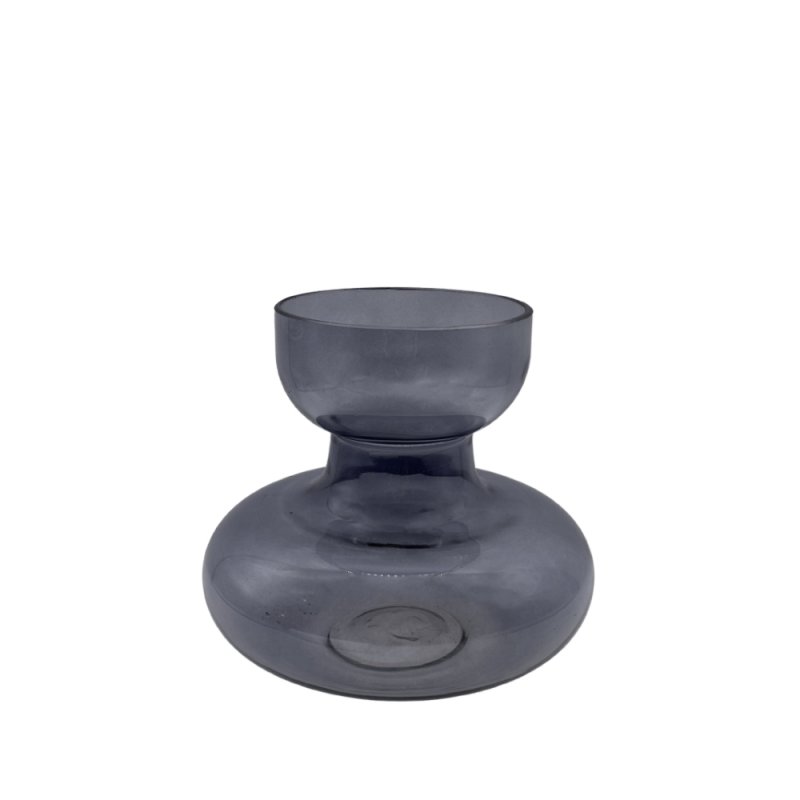 CIRKIN ΒΑΖΟ ΓΥΑΛΙ ΓΚΡΙ D20xH18cm