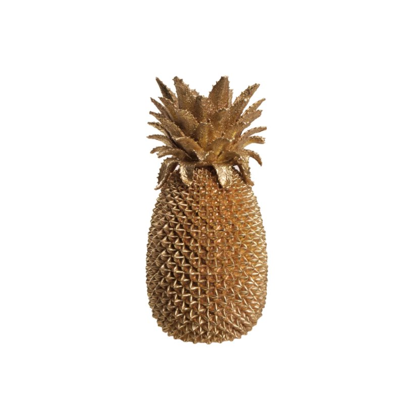 ANANAS ΒΑΖΟ POLYRESIN ΧΡΥΣΟ 24,5x24xH49,5cm