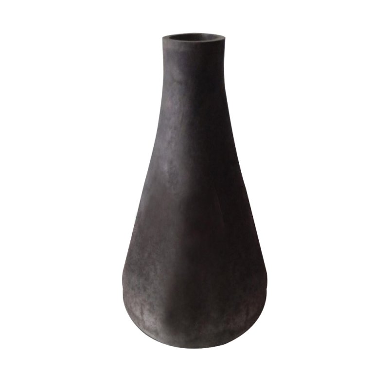 MELDA ΒΑΖΟ ΓΥΑΛΙ ΓΚΡΙ D14xH25cm