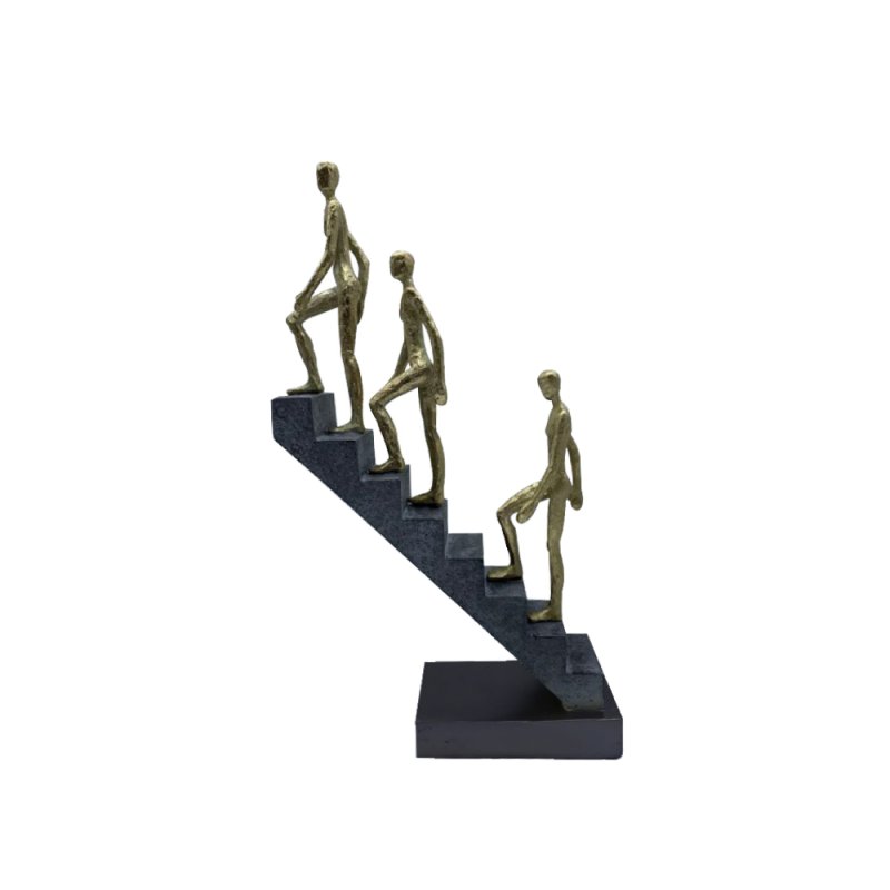 STEPS 2 DECO ΦΙΓΟΥΡΑ POLYRESIN ΜΑΥΡΟ ΧΡΥΣΟ 20,9x6,9xH45,9cm
