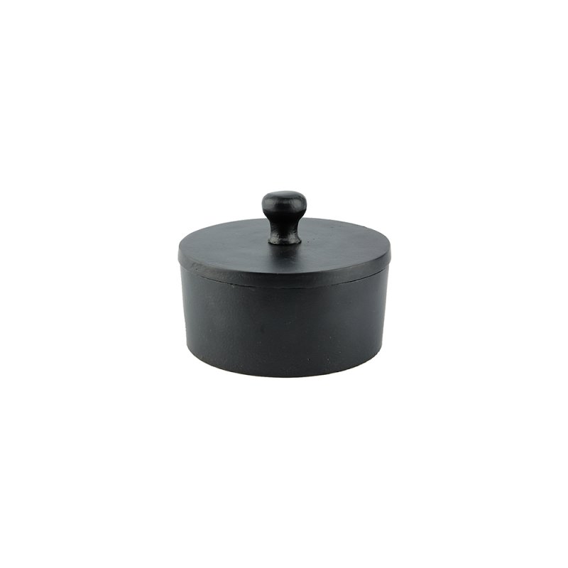 BOITE ΚΟΥΤΙ ΜΕ ΚΑΠΑΚΙ ΑΛΟΥΜΙΝΙΟ ΜΑΥΡΟ 14x14xH10cm