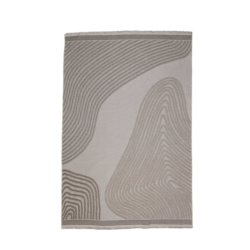 MOONSTAR ΧΑΛΙ ΒΑΜΒΑΚΙ ΠΟΛΥΕΣΤΕΡΙΚΟ CHENILLE ΜΠΕΖ 160x230xH1cm