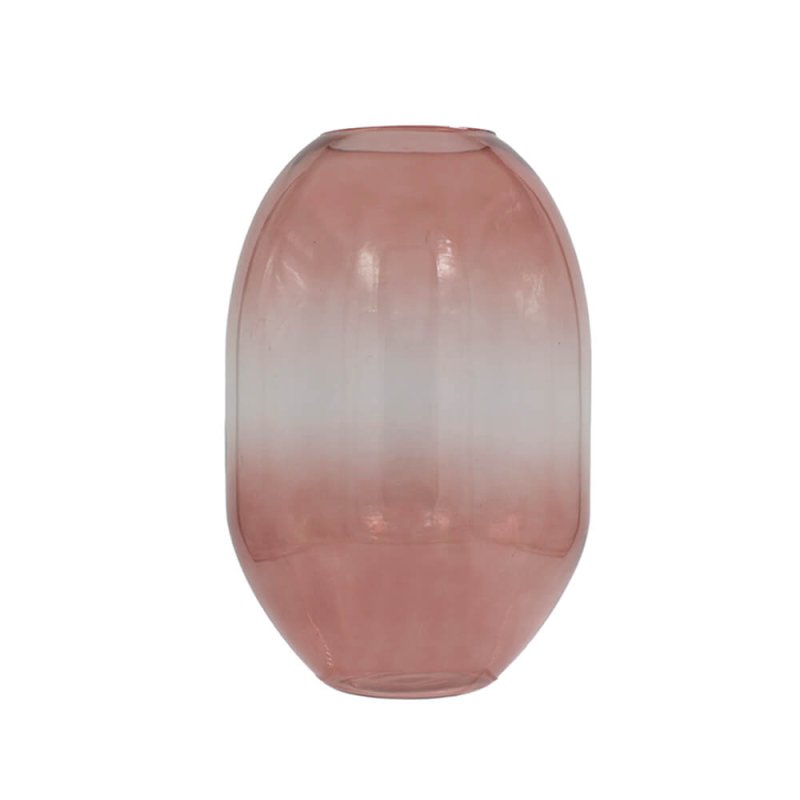 ABRICO ΒΑΖΟ ΓΥΑΛΙ ΔΙΑΦΑΝΟ PEACH D18xH28cm