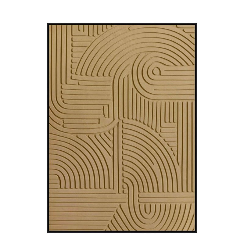 INHERENT ΠΙΝΑΚΑΣ ΚΑΜΒΑΣ TERRA ΞΥΛΟ ΚΟΡΝΙΖΑ ΜΑΥΡΟ 100x140xH4cm