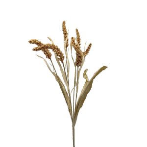 SORGHUM 68 C ΤΕΧΝΗΤΟ ΚΛΑΔΙ ΚΙΤΡΙΝΟ ΜΠΕΖ H68cm