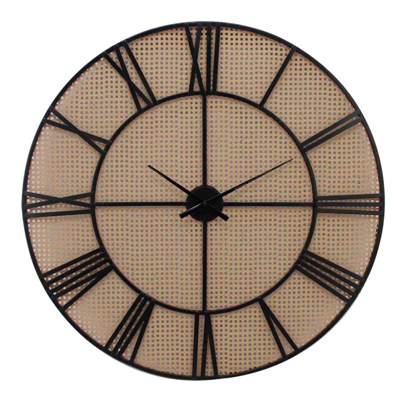 CANNE ΡΟΛΟΪ ΤΟΙΧΟΥ ΜΕΤΑΛΛΟ ΦΥΣΙΚΟ ΜΑΥΡΟ 90x90xH4,5cm