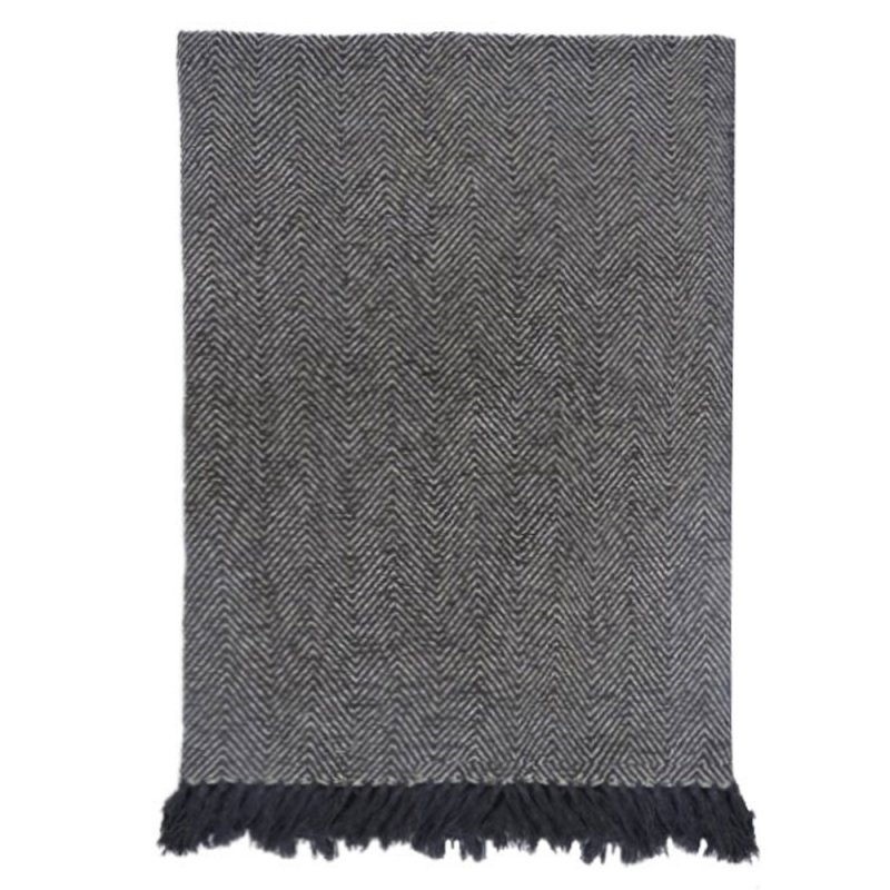 FISHBONE ΡΙΧΤΑΡΙ ΒΑΜΒΑΚΙ ΓΚΡΙ ΣΚΟΥΡΟ ΜΑΥΡΟ 180x240cm