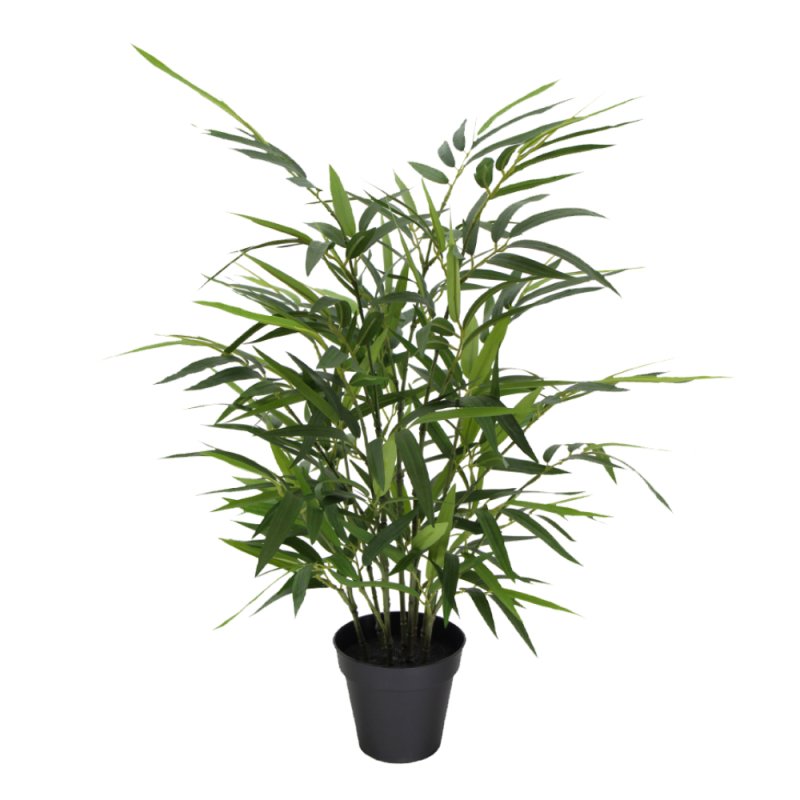 BAMBOO ΦΥΤΟ ΤΕΧΝΗΤΟ ΣΕ ΓΛΑΣΤΡΑ POLYESTER PE/PP ΠΡΑΣΙΝΟ H68cm