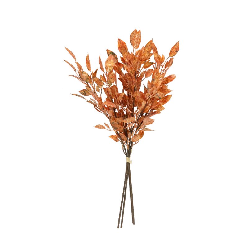 WILLOW LEAVES ΚΛΑΔΙ ΤΕΧΝΗΤΟ PVC TERRACOTTA H68cm