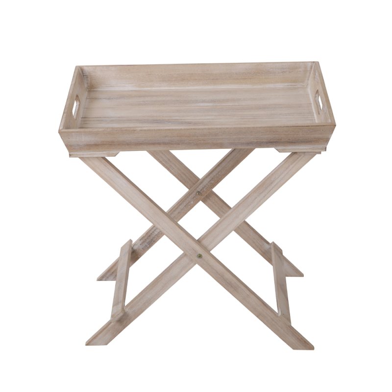 BUTLER SIDE TABLE ΠΤΥΣ/ΜΕΝΟ-Η ΦΥΣΙΚΟ 48,5x32xH48,5cm